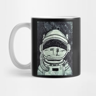 Man on the Moon Raising the Flag Mug